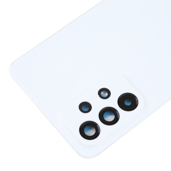 Задня кришка Samsung A536 Galaxy A53 5G, зі склом камери, White