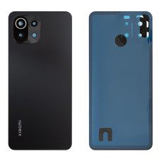 Задня кришка Xiaomi Mi 11 Lite, Boba Black, зі склом камери