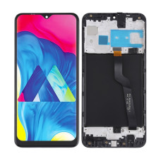 Дисплей Samsung A105 Galaxy A10, з тачскріном, в рамці, Black