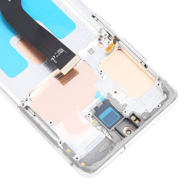 Дисплей Samsung G985 Galaxy S20 Plus, з тачскріном, в рамці, Silver, OLED