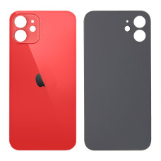 Задня кришка iPhone 12 Mini, великий виріз під камеру, Red