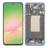 Дисплей Samsung A566 Galaxy A56 5G, з тачскріном, в рамці, Graphite, Service