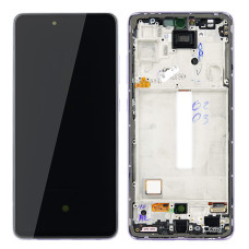 Дисплей Samsung A525 Galaxy A52, з тачскріном, в рамці, Violet, Original