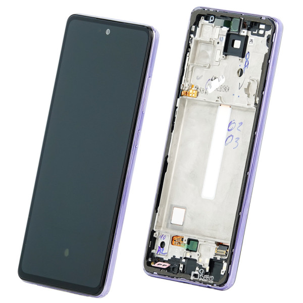 Дисплей Samsung A525 Galaxy A52, з тачскріном, в рамці, Violet, Original