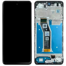 Дисплей Motorola XT2421 Moto G04, з тачскріном, в рамці, Black