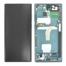 Дисплей Samsung S908 Galaxy S22 Ultra 5G, з тачскріном, в рамці, Green, Original