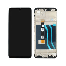 Дисплей Realme C51, Realme C53, з тачскріном, в рамці, Black