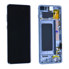 Дисплей Samsung G975 Galaxy S10 Plus, з тачскріном, в рамці, Service Pack Original, Blue