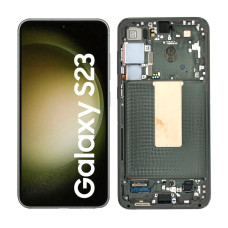 Дисплей Samsung S911 Galaxy S23, з тачскріном в рамці, Service Pack Original, Green