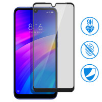 Захисне скло Xiaomi Redmi 7 (2.5D) Full Glue, Black