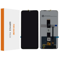 Дисплей Xiaomi Redmi 9A, Redmi 9C, Redmi 10A, Poco C3, з тачскріном, Black, Service Pack