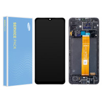 Дисплей Samsung A125 Galaxy A12, з тачскріном, в рамці, Service Pack Original