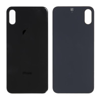 Задня кришка iPhone XS, великий виріз під камеру, Black