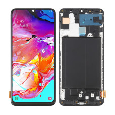 Дисплей Samsung A705 Galaxy A70, з тачскріном, в рамці, OLED