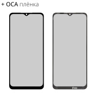 Скло дисплея з OCA плівкою Samsung A125, A022, A326