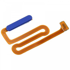 Шлейф Samsung A125, A127 Galaxy A12, сканер відбитка пальця, Original, Blue