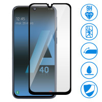 Захисне скло Samsung A405 Galaxy A40 (2.5D) Full Glue, Black