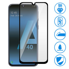 Захисне скло Samsung A405 Galaxy A40 (2.5D) Full Glue, Black