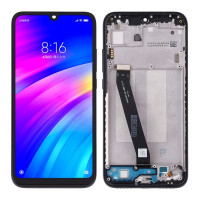 Дисплей Xiaomi Redmi 7, з тачскріном, в рамці, OEM, Black