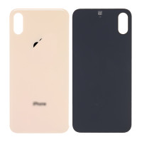 Задня кришка iPhone XS, великий виріз під камеру, Gold