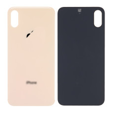 Задня кришка iPhone XS, великий виріз під камеру, Gold
