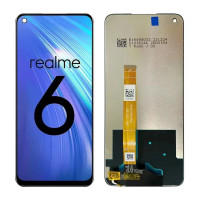 Дисплей Realme 6, 6S, (p/n: 1540396362), з тачскріном, Black