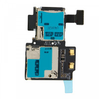 Шлейф Samsung i9500 Galaxy S4, с коннектором SIM-карты, карты памяти