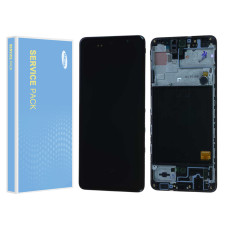 Дисплей Samsung A515 Galaxy A51, з тачскріном, в рамці, Service