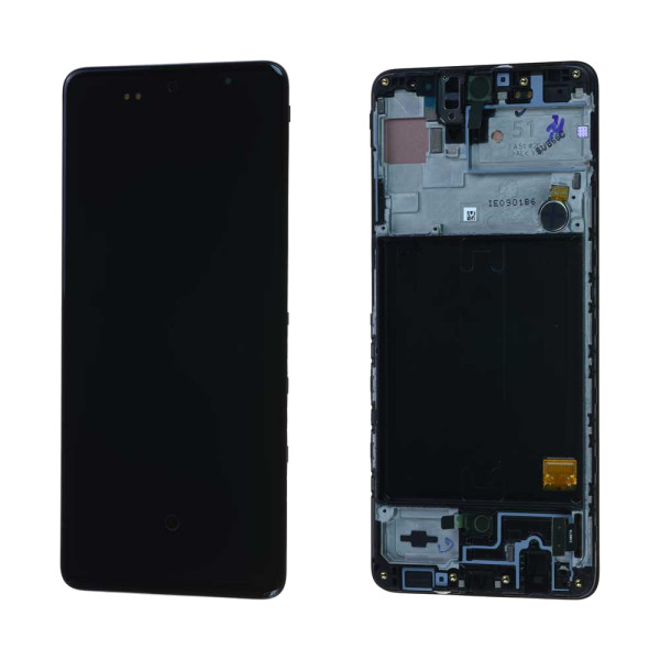 Дисплей Samsung A515 Galaxy A51, з тачскріном, в рамці, Service