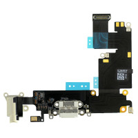 Шлейф iPhone 6 Plus конектор зарядки, мікрофон (White)