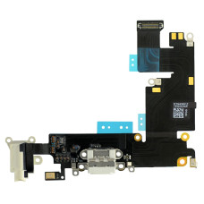 Шлейф iPhone 6 Plus конектор зарядки, мікрофон (White)