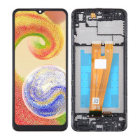 Дисплей Samsung A045 Galaxy A04, з тачскріном, в рамці, Black