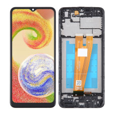 Дисплей Samsung A045 Galaxy A04, з тачскріном, в рамці, Black