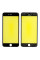 Скло дисплея iPhone 6S Plus, з рамкою та плівкою OCA, Original, Black