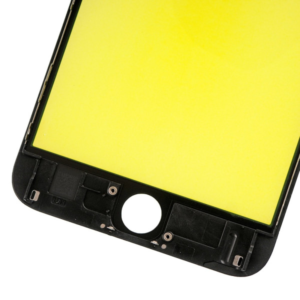 Скло дисплея iPhone 6S Plus, з рамкою та плівкою OCA, Original, Black