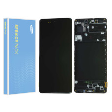 Дисплей Samsung A715 Galaxy A71, з тачскріном, в рамці, Service Pack Original