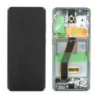 Дисплей Samsung G980 Galaxy S20, з тачскріном, в рамці, Service Pack Original, Gray
