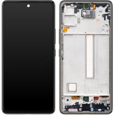 Дисплей Samsung A536 Galaxy A53 5G, з тачскріном, в рамці, Original (Refurbished), Black
