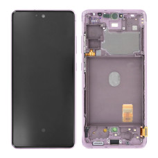 Дисплей Samsung G780 Galaxy S20 FE, з тачскріном, в рамці, Service Pack Original, Lavender