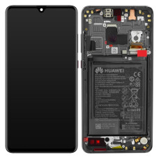 Дисплей Huawei Mate 20, з тачскріном, в рамці, Service Pack Original, Black