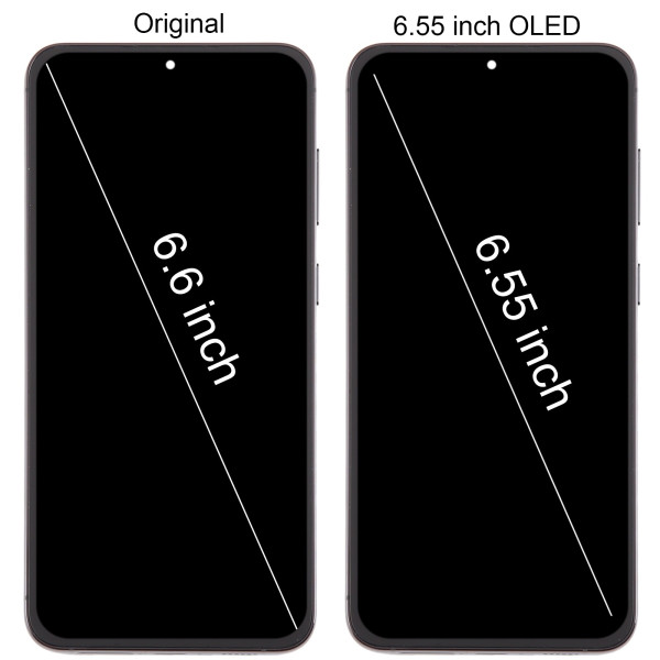 Дисплей Samsung S916 Galaxy S23+, з тачскріном, в рамці, Black, OLED