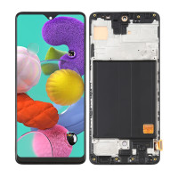 Дисплей Samsung M515 Galaxy M51, з тачскріном, в рамці, OLED (Small size 6.36")