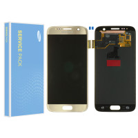 Дисплей Samsung G930 Galaxy S7 (GH97-18523C) в рамці, Service Pack Original, Gold