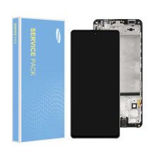 Дисплей Samsung M515 Galaxy M51, з тачскріном, в рамці, Service Pack Original, Black