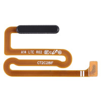 Шлейф Samsung A145 Galaxy A14, сканер відбитка пальця, Original, Black