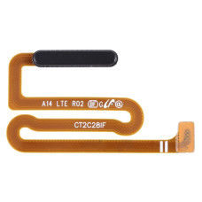Шлейф Samsung A145 Galaxy A14, сканер відбитка пальця, Original, Black