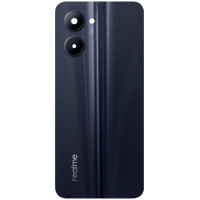 Задня кришка Realme C33, Black, зі склом камери