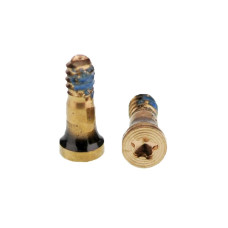 Болтики iPhone 7, iPhone 7 Plus, зовнішні, нижні (10шт.) Gold