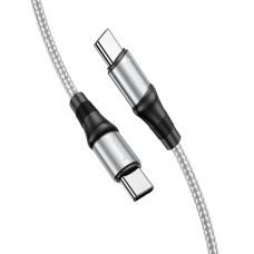 Кабель Hoco X50 Silicone Type-C to Type-C PD 100W (2М) Silver