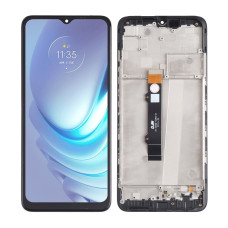 Дисплей Motorola XT2137 Moto G50, з тачскріном, в рамці, Black